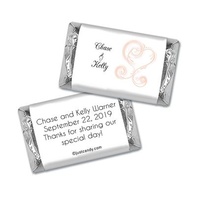 100 ct Wedding Favors Wrappers for Miniatures (100 Pack) Bridal Shower Favors for Guests