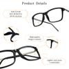 LifeArt Blue Light Blocking Glasses, Anti Eyestrain, Computer Reading Glasses, Gaming Glasses, TV Glasses for Women Men, Anti Glare (Black, 0.25 Magnification) view 2