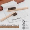 Horsehair Detail Brush Set 2pcs Silver Cleaning Brushes & Polish Cloth Perfect for Detailing, Polish Work, Fine and Heirloom Silverware Plateware Jewelry, Ultimate Solution for a Gleaming Finish view 2