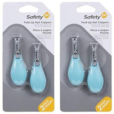 Safety 1st Fold-Up Nail Clipper - Colors May Vary - 4 Count