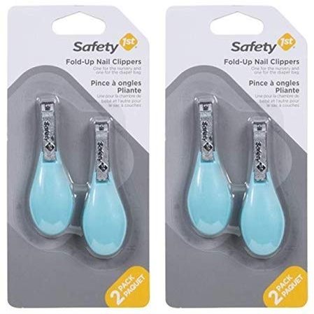 Safety 1st Fold-Up Nail Clipper - Colors May Vary - 4 Count