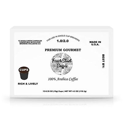 12 Pack Single Serve FreshStart Coffee Capsules