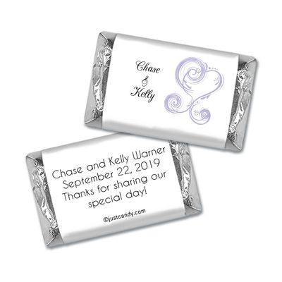 100 ct Wedding Favors Wrappers for Miniatures (100 Pack) Bridal Shower Favors for Guests