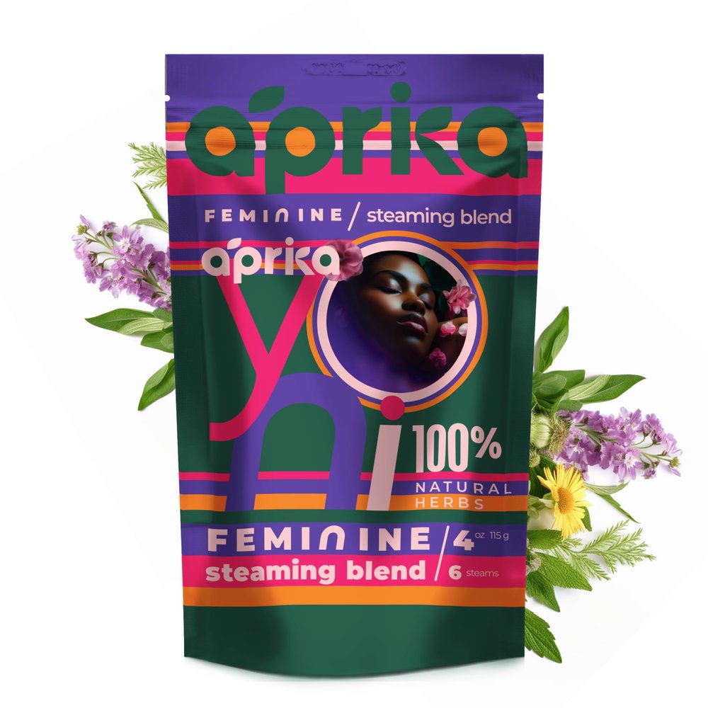 aprikalife Yoni Steaming Herbs - 100% Natural V Steam Kit, 17 Healing Herbs for Cleansing and Tightening. Soothe. Rejuvenate. (6 steams)