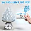 LUNA ICE Dry Ice Packs for Shipping - Long Lasting ice Packs - 24+ Hour Freeze Power - BPA Free - 120 Pack Bulk 30 lb  Hielo Seco - Reusable Gel Bricks for Food view 4