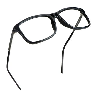 LifeArt Blue Light Blocking Glasses, Anti Eyestrain, Computer Reading Glasses, Gaming Glasses, TV Glasses for Women Men, Anti Glare (Black, 4.00 Magnification)
