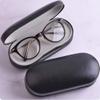 Contact Lens Case - 2 in 1 Double Sided Portable Glasses Case - Mirror - Tweezers and Applicator Included - Perfect for Home Travel-Black  view 4