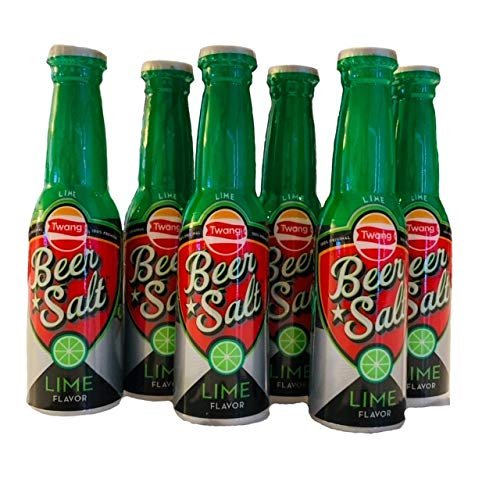 Twang Lime Beer Salts | Lime Flavored Beer Salts | Pack of 6 Bottles | 1.4 oz Each Bottle