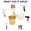 Rotekt Hair Dryer Holder, Bathroom Hair Dryer Organizer Wall Mount Stand Hair Blow Dryer Hanging Rack Wall Mounted Organizer Multipurpose Rack(02) view 2