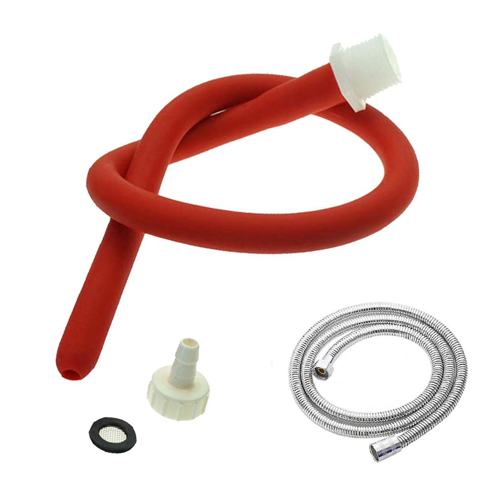 Shower Enema KitsSilicone Cleaning Tube -Flexible Silicone Comfortable Nozzle douch Attachment for Women and Men 50cm,150cm Hose