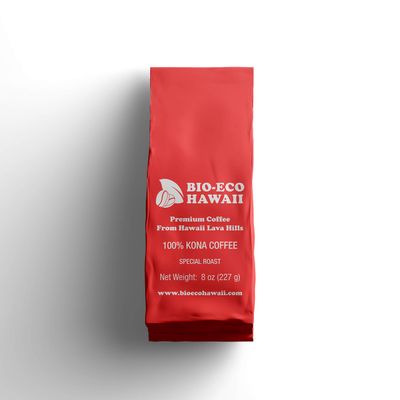 100% KONA WHOLE BEANS (MEDIUM ROAST, 8 OZ)