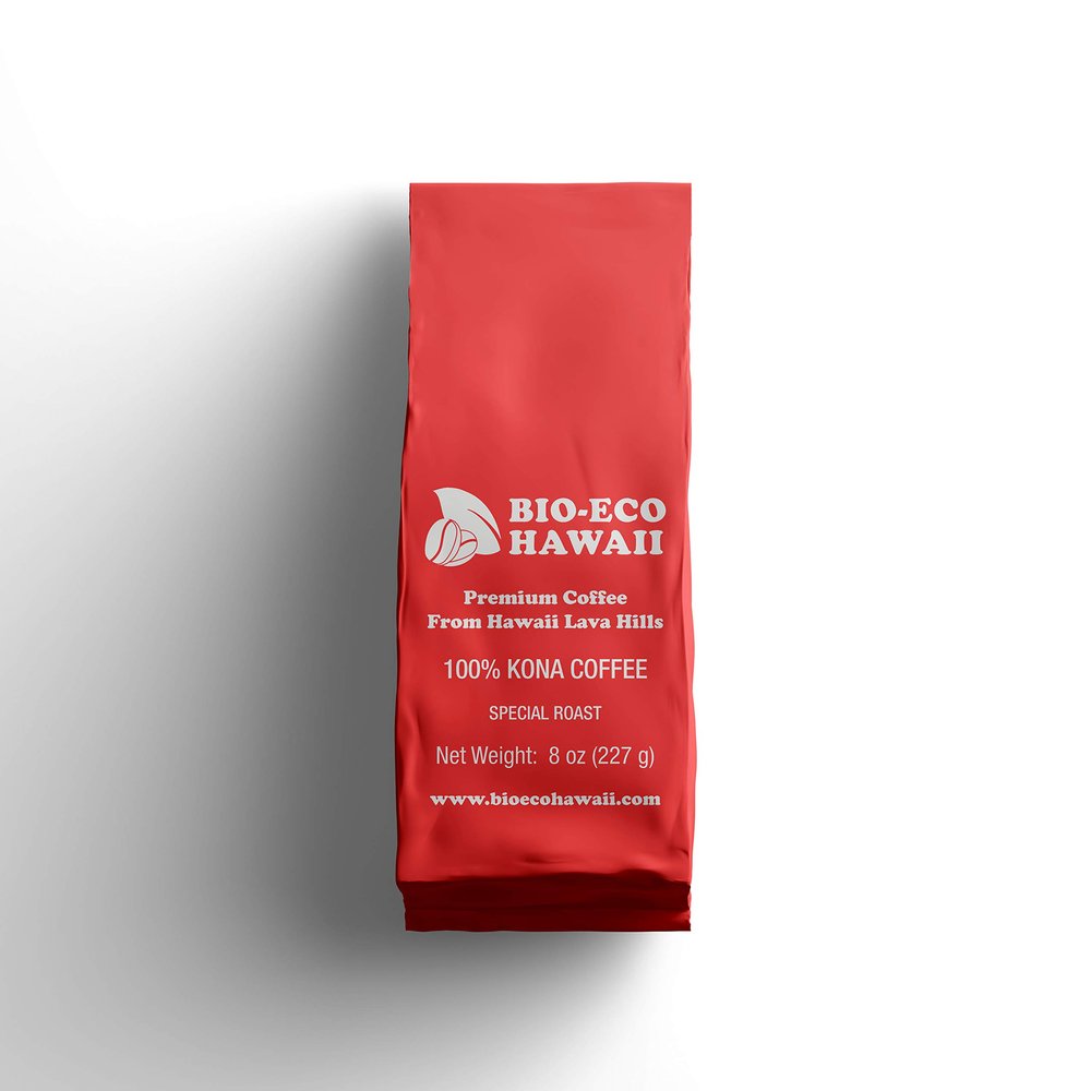 100% KONA WHOLE BEANS (MEDIUM ROAST, 8 OZ)