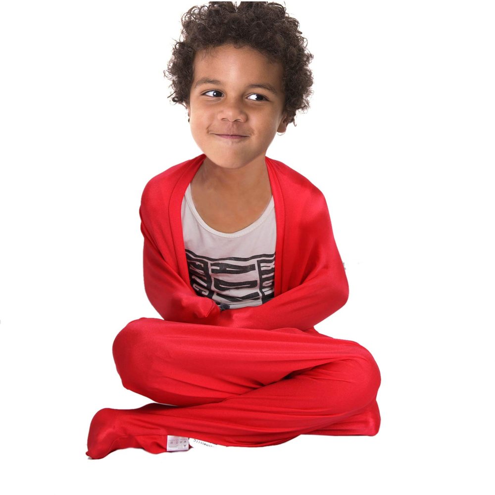 Alnkids Dynamic Movement Sensory Body Sock - Updated Version (Red, Small)