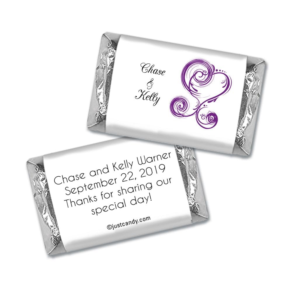 100 ct Wedding Favors Wrappers for Miniatures (100 Pack) Bridal Shower Favors for Guests
