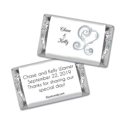 100 ct Wedding Favors Wrappers for Miniatures (100 Pack) Bridal Shower Favors for Guests