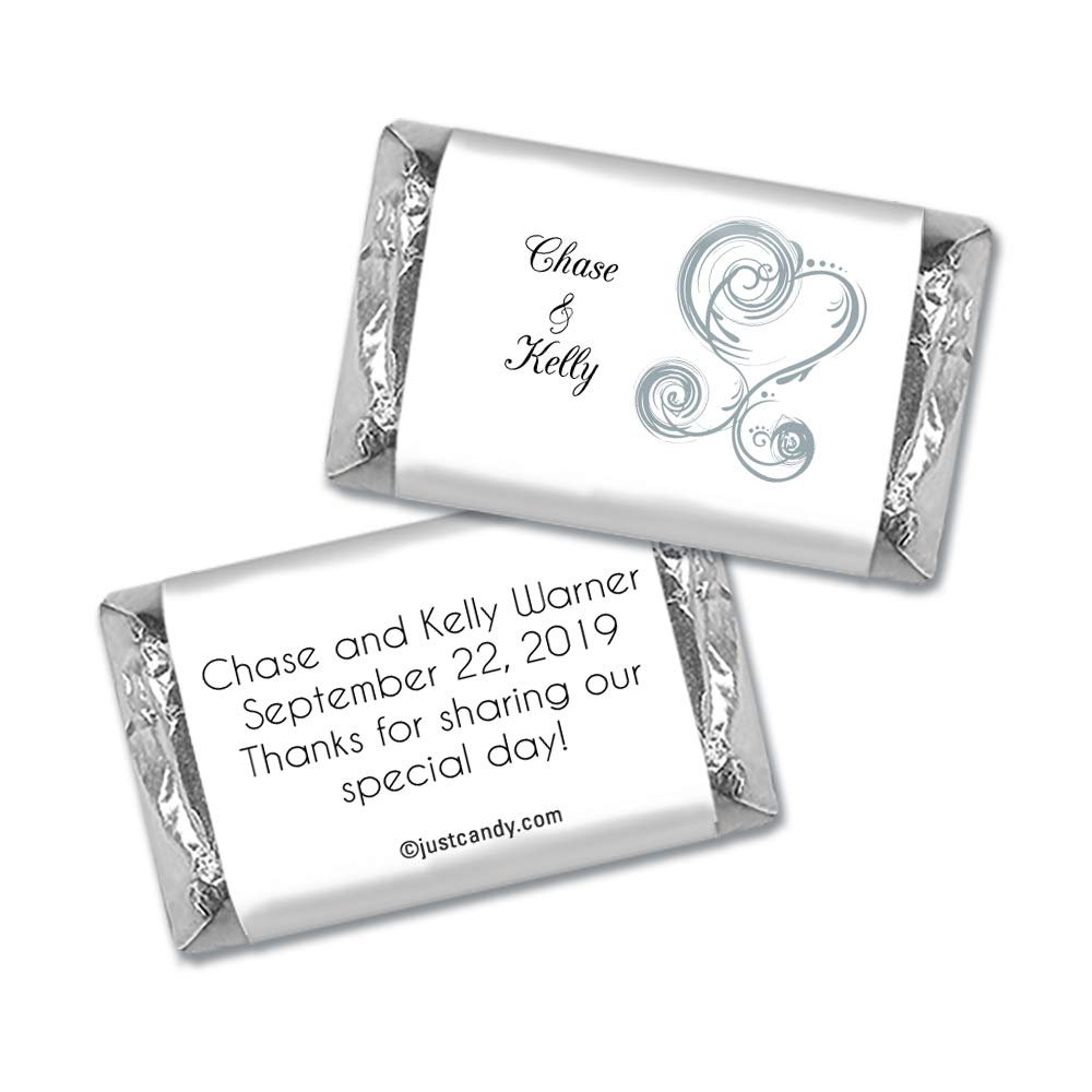100 ct Wedding Favors Wrappers for Miniatures (100 Pack) Bridal Shower Favors for Guests