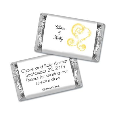 100 ct Wedding Favors Wrappers for Miniatures (100 Pack) Bridal Shower Favors for Guests
