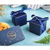 AWELL Navy Blue Gift Candy Box Bulk 2x2x2 inches with Blue Ribbon Party Favor Box,Pack of 50 view 2