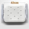 Aluminum Alloy Deluxe Edition Bath Stool Bench for Elderly, Disabled, Handicapped, Bathroom Safety Handle with Backrest view 3