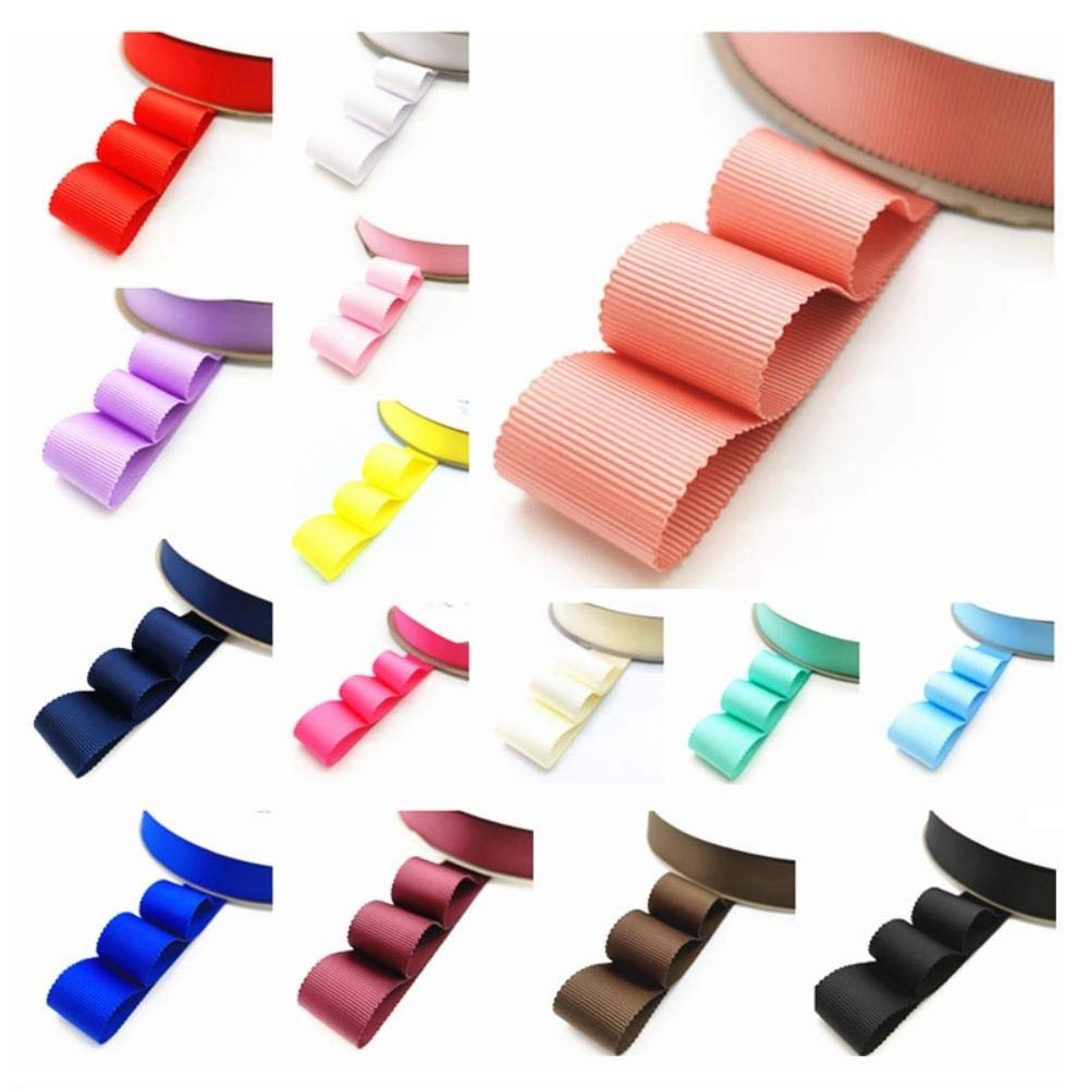 1"(25mm) Ployester Petersham Ribbon for Wedding Decoration Gift Wrapping Hair Bows DIY Christmas Ribbon (5 Yards,Black)