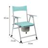 Aluminum Alloy Shower Seat for Seniors Foldable Bathroom Stool Seat Bathroom Safety Handlewith Potty view 2