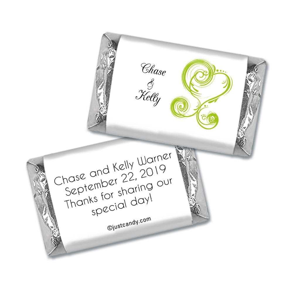100 ct Wedding Favors Wrappers for Miniatures (100 Pack) Bridal Shower Favors for Guests