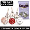 Wedding Favors 3lbs Personalized I Do Kisses and DIY Stickers (Approx 300 Kisses) - Crimson view 1