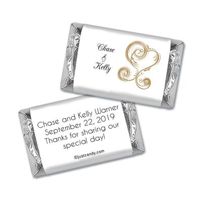 100 ct Wedding Favors Wrappers for Miniatures (100 Pack) Bridal Shower Favors for Guests