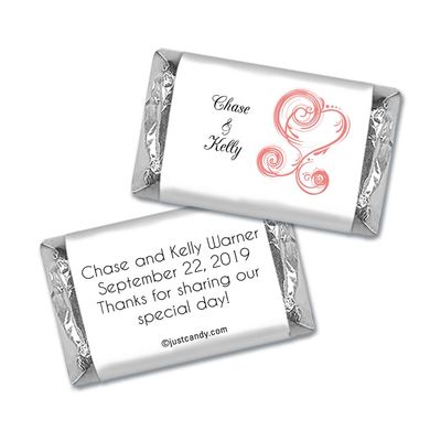 100 ct Wedding Favors Wrappers for Miniatures (100 Pack) Bridal Shower Favors for Guests