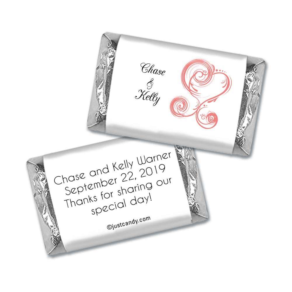 100 ct Wedding Favors Wrappers for Miniatures (100 Pack) Bridal Shower Favors for Guests
