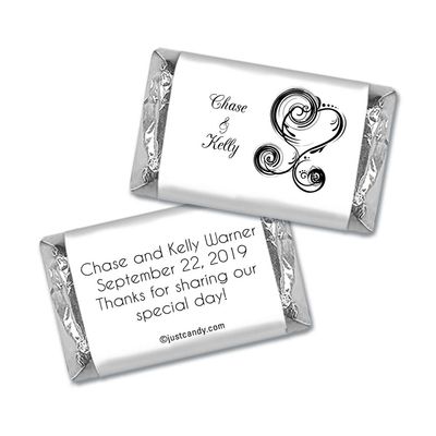 100 ct Wedding Favors Wrappers for Miniatures (100 Pack) Bridal Shower Favors for Guests
