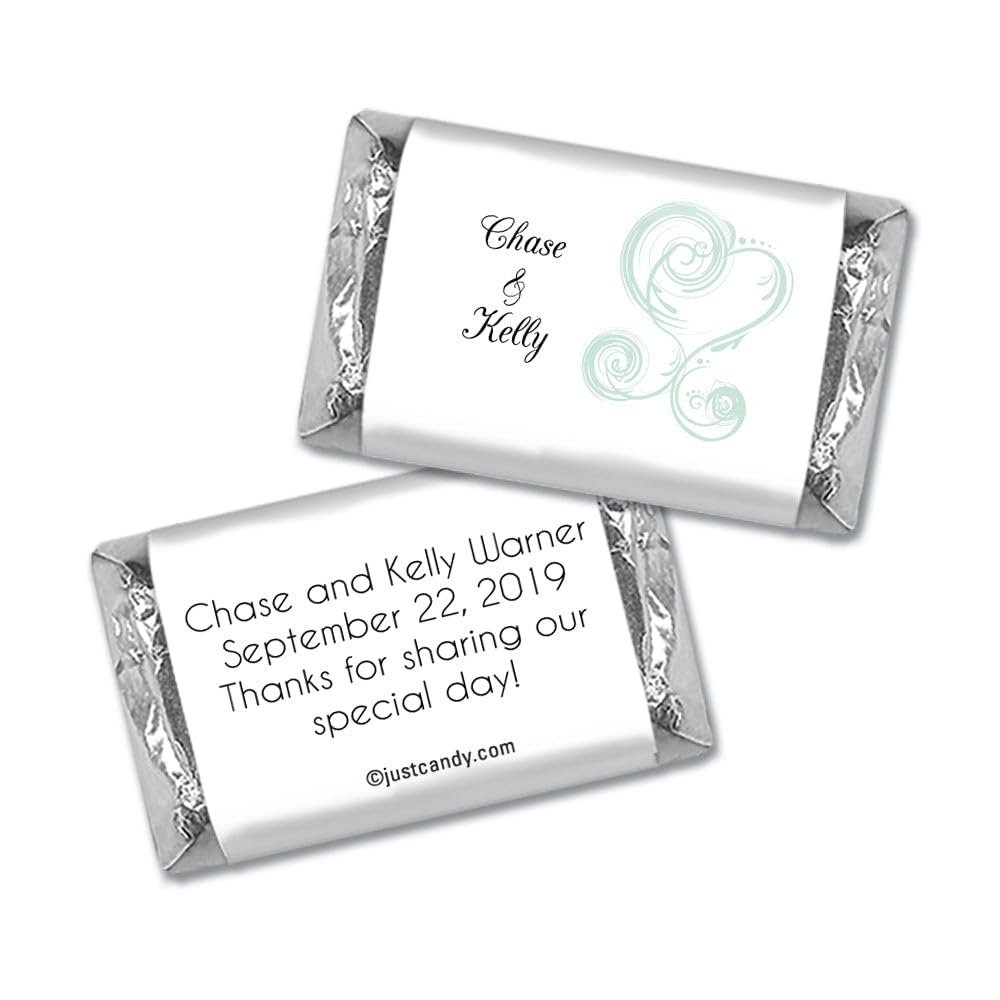 100 ct Wedding Favors Wrappers for Miniatures (100 Pack) Bridal Shower Favors for Guests