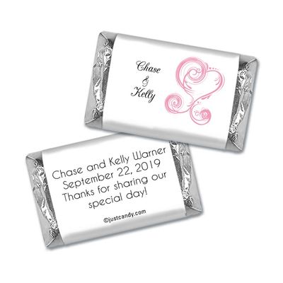 100 ct Wedding Favors Wrappers for Miniatures (100 Pack) Bridal Shower Favors for Guests