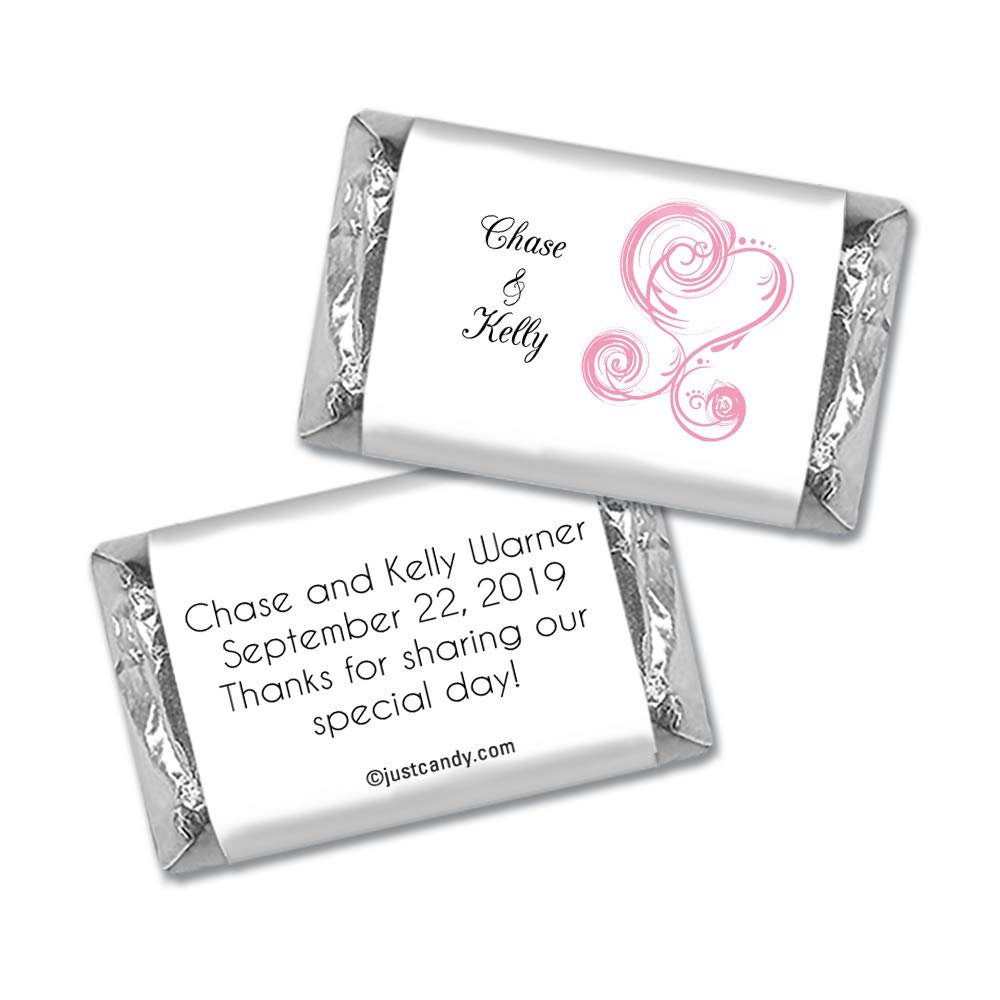 100 ct Wedding Favors Wrappers for Miniatures (100 Pack) Bridal Shower Favors for Guests