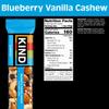 KIND Healthy Snack Bar, Blueberry Vanilla Cashew, 5g Protein, Gluten Free Bars, 1.4 OZ, (60 Bars) view 2