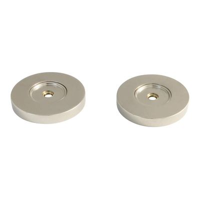 Kingston Brass GDRF814126 Laurel 1-1/4-Inch Brass Grab Bar Flange (1 Pair) in Polished Nickel