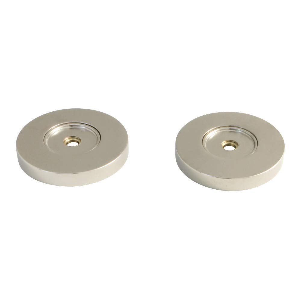 Kingston Brass GDRF814126 Laurel 1-1/4-Inch Brass Grab Bar Flange (1 Pair) in Polished Nickel