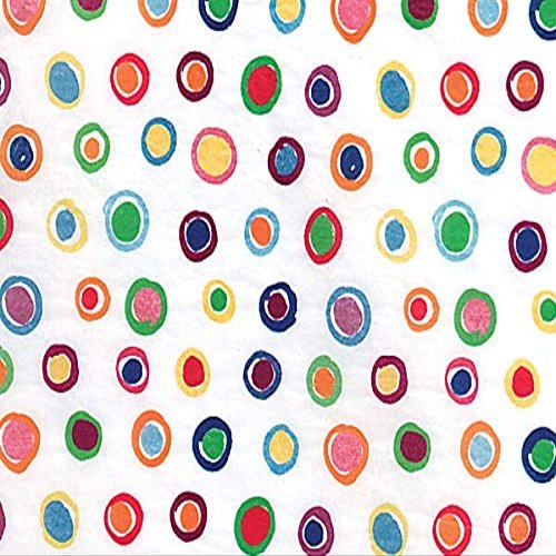 A1 Bakery Supplies Rainbow Polka Dot Tissue Paper - 20x30 Inch, 24 XL Sheets - Multicolor, Perfect for Gift Wrapping, Easter, Birthday
