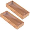 Prestige Import Group - Promotional 3 Cigar Wooden Storage Box w/Sliding Top - General Purpose Storage - 2 Pack view 1