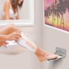 Shower Foot Rest, Shaving & Washing Foot Rest, Heavy Duty Aluminum Alloy Shaving Shelf Fold-Up Shower Foot Rest for Shaving Legs Shower Combo Set (Silvery) view 3