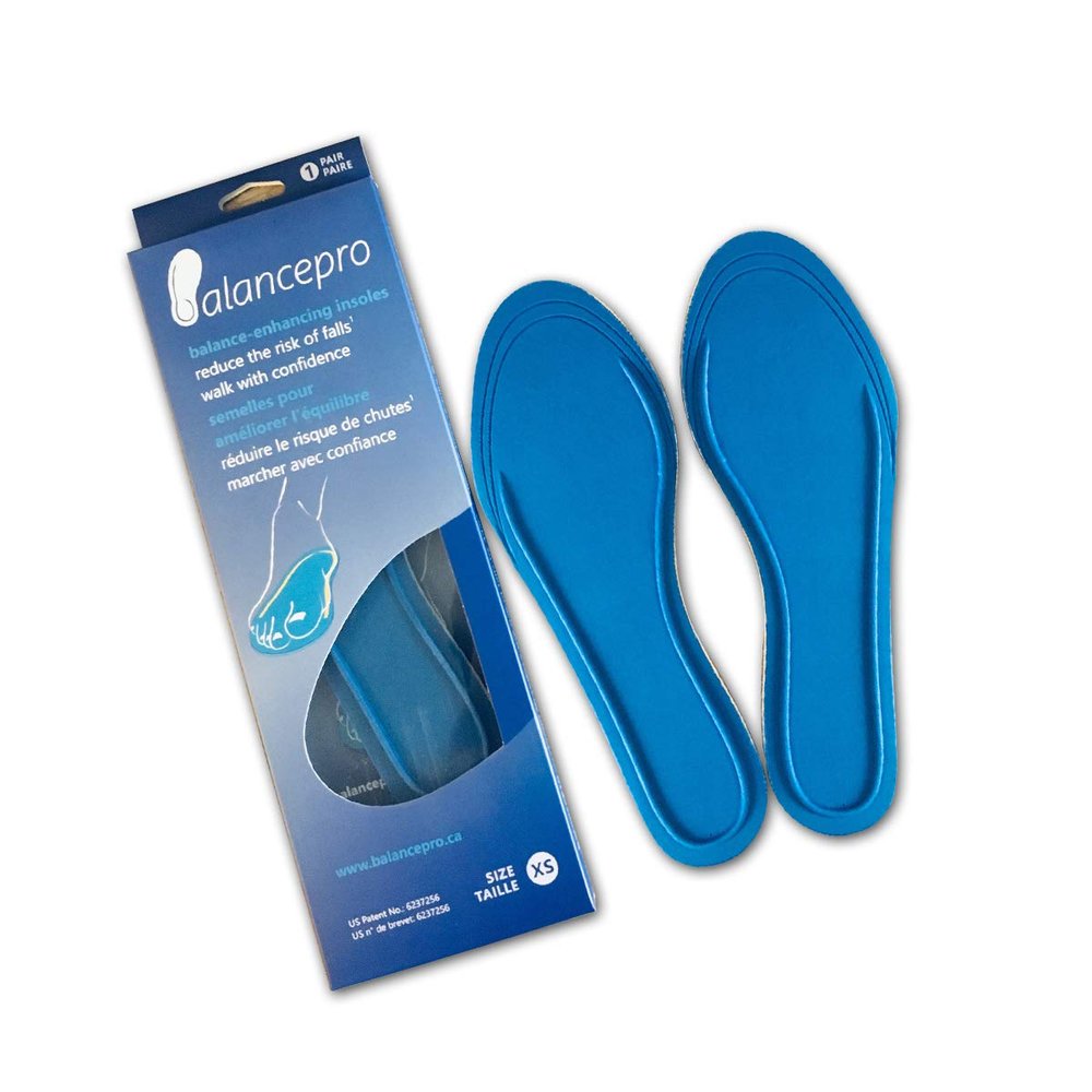 BalancePro Balance Enhancing Shoe Inserts for Men  Patented Insoles for Fall Prevention  Ideal for Elderly, Parkinsons, Everyday Comfort - Large (10.5,11,12)