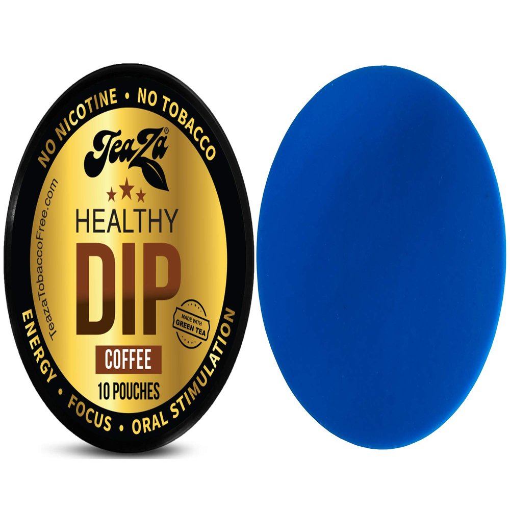 TeaZa Herbal Pouch Coffee 1 Can with DC Crafts Nation Skin Can Cover - Blue