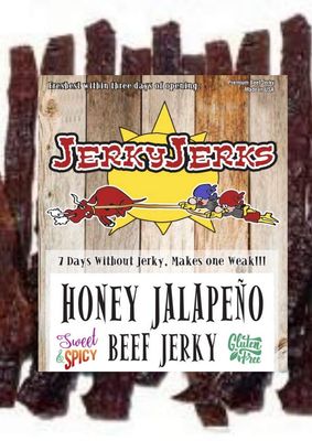 Honey Jalapne Beef Jerky 7oz