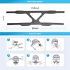 CPAP Headgear, CPAP Mask Strap, for Resmed & Respironics Headgear Strap, Universal CPAP Strap Ultralight Soft and Breathable (Gray) view 4