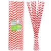 18 Inch Extra Long Paper Drinking Straws - For Large Drinks, Cotton Candy Sticks, DIY Crafts - Red, 100 Counts- 100% Biodegradable view 1