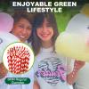 18 Inch Extra Long Paper Drinking Straws - For Large Drinks, Cotton Candy Sticks, DIY Crafts - Red, 100 Counts- 100% Biodegradable view 4