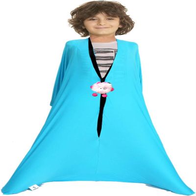 Alnkids Sensory Sock Full-Body Wrap to Relieve Stress, Hyposensitivity, Anxiety - Stretchy, Breathable Sack for Boys, Girls (Blue, Small40''LX27''W)