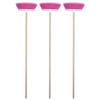The Original Soft Sweep Magnetic Action Fuchsia Broom with Natural Finish Wood Handles (2 Fuchsia Brooms) view 1