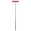 The Original Soft Sweep Magnetic Action Fuchsia Broom with Natural Finish Wood Handles (2 Fuchsia Brooms) view 2