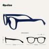 OPULIZE POP Reading Glasses for Women Men,Scratch Resistant Round Matt Frame with Spring Hinges, Blue, Grey +2.00 (Pack of 2) view 2
